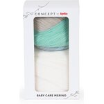 Concept by Katia Baby Care Merino 502 Ecru-blue-gray