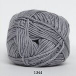 Hjertegarn Blend Bamboo 1361 vaalean harmaa