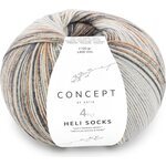 Concept by Katia Heli Socks 302 harmaat ja beiget
