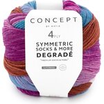 Concept by Katia Degradé Symmetric Socks & More 83 ruoste-fuksia-sininen