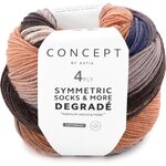 Concept by Katia Degradé Symmetric Socks & More 84 ruskea-terra-sininen