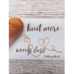 Meijän omat kortit Knit more-worry less