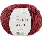 Katia Linum 61 burgundin punainen