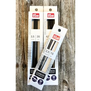 Prym Ergonomics Garbon sukkapuikot hiilikuituvahvisteella