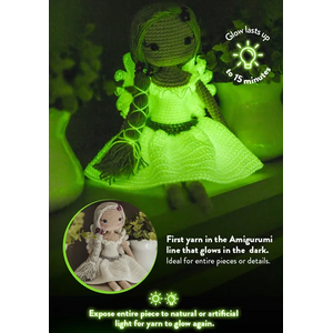 Amigurumi Glow- pimeässä hohtava lanka