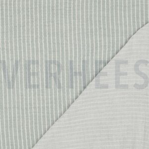 Verhees Textiles Yarn dyed stripes, Old green