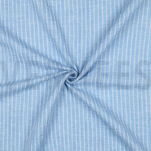 Verhees Textiles Yarn dyed stripes, Light blue