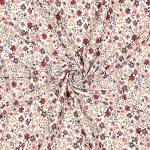 Verhees Textiles Digital flowers, bordeaux